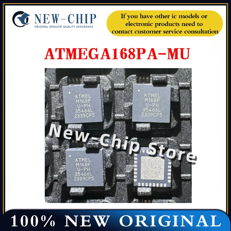 

5PCS-100PCS/LOT ATMEGA168PA-MU QFN32 MCU microcontroller chip Flash IC microcontroller New Original ATMEGA168PA