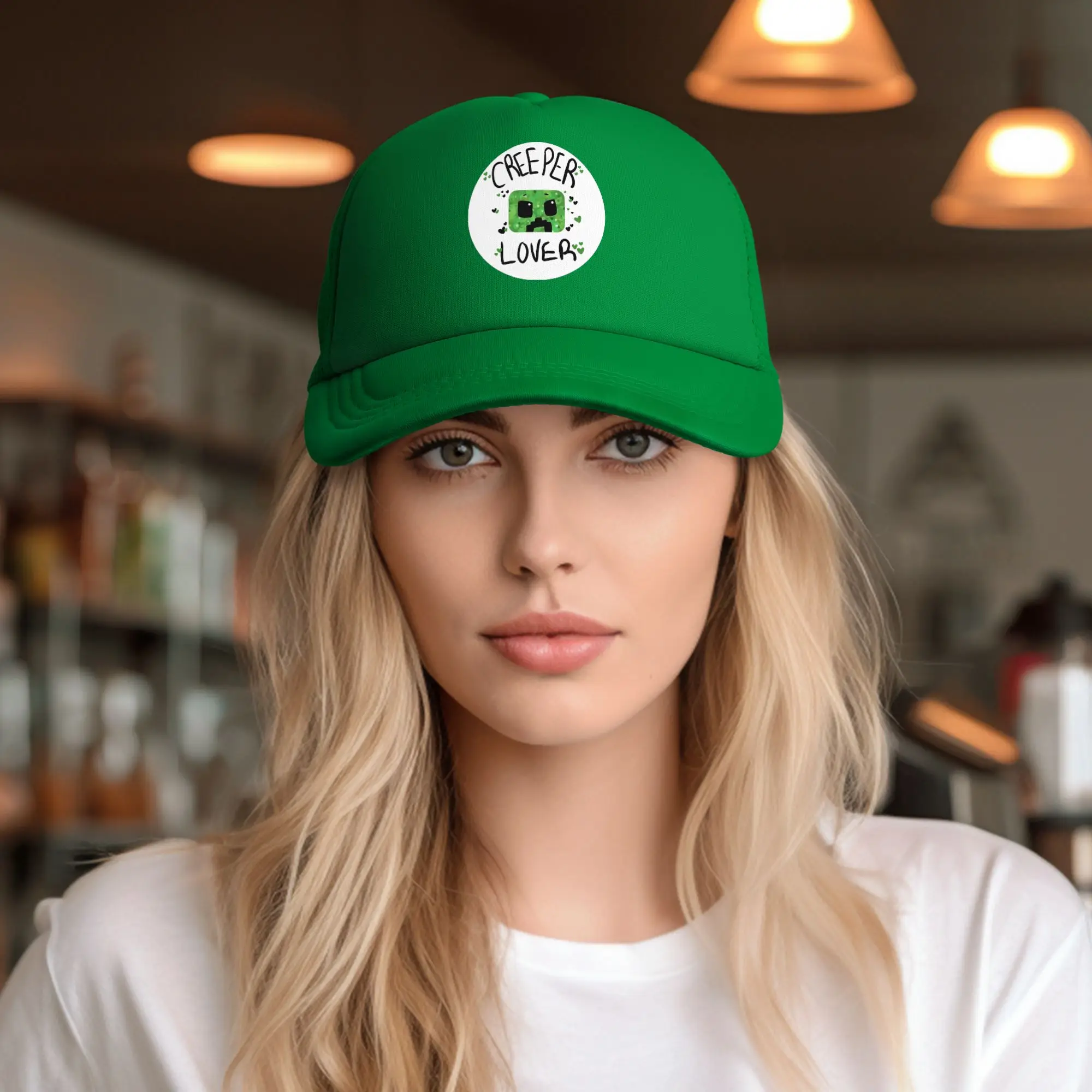 Adult Creepers Lover Trucker Hat Mesh Baseball Cap Polyester Dad Hat Trucker Worker Cap Breathable Fishing Hat Summer