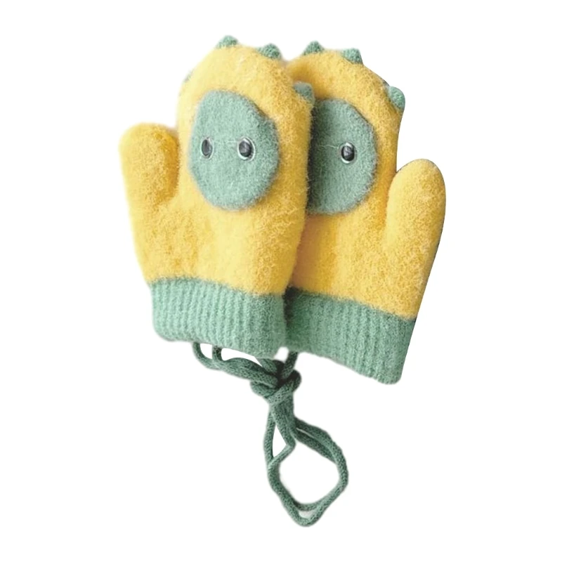 Breathable & Windproof Baby Gloves Neck Fingerless Mittens Comfortable Wearing for Outdoor Activities & Winter Travels