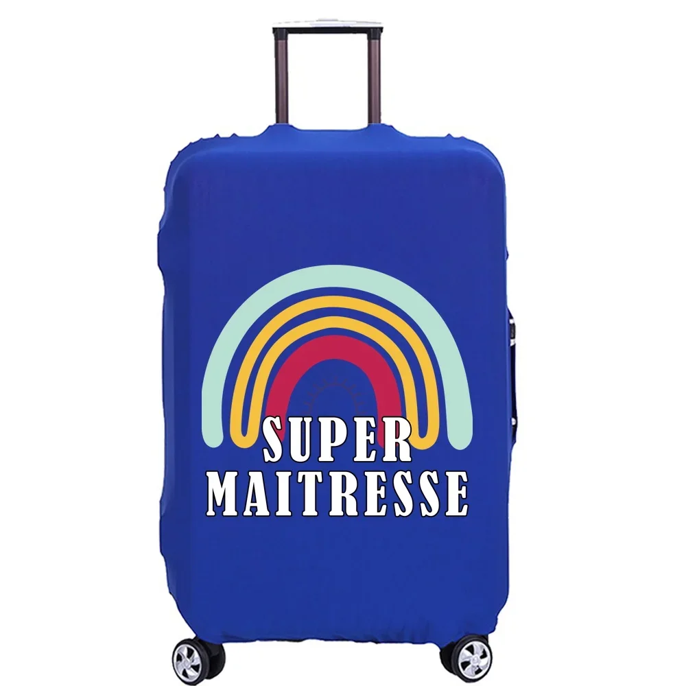 Juste de bagage de voyage élastique, housses de bagages Trolley, impression Maitresse, accessoires de voyage, étui de protection de valise, 18 "-32"