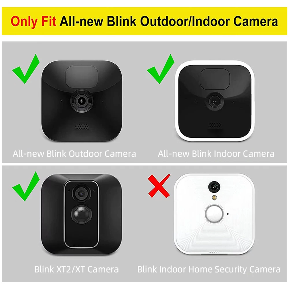Silicone Case Camera Protective Cover Case Waterproof Camera Protector Bumper Case for All-New Blink Outdoor/Indoor/XT1/XT2