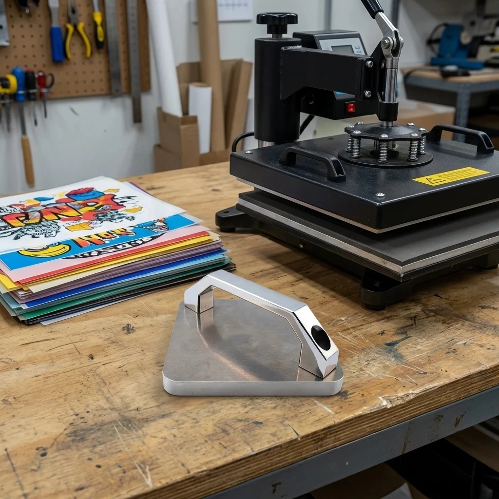 Aluminum DTF Cooling Block with Handle, Fast Cooling Plate for Heat Transfer Vinyl & Film, No Fridge Needed, Quick Peel Tool