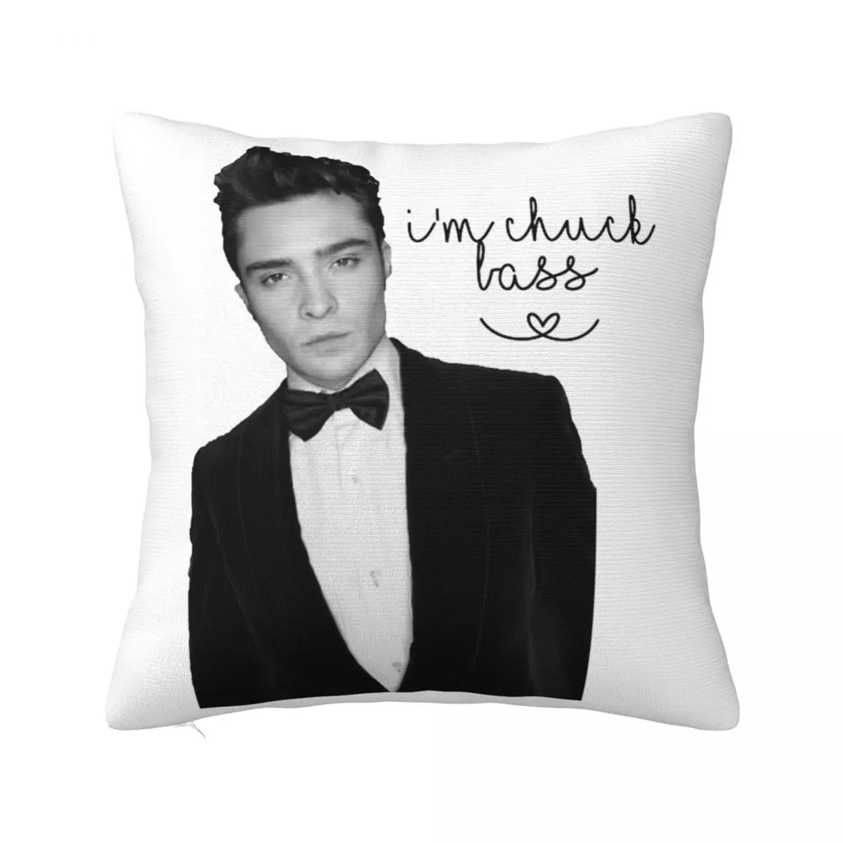 

Ed Westwick I'm Chuck Bass наволочка с двусторонним принтом тканевая наволочка для подушки декоративная подушка чехол для дома на молнии