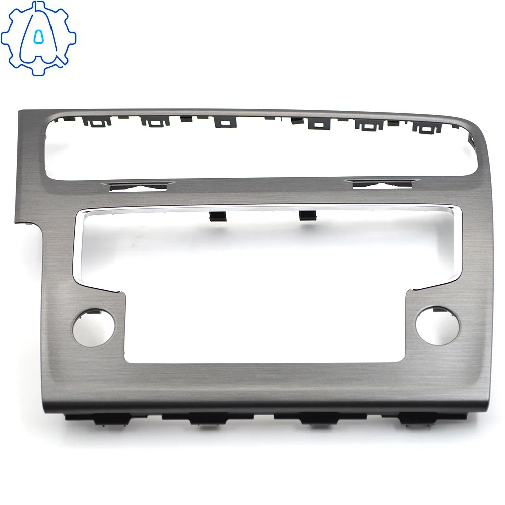 6.5 inch Brushed Gray Screen Decorative Frame For VW Golf 7 MK7 Radio Panel Frame MIB Screen Bezel