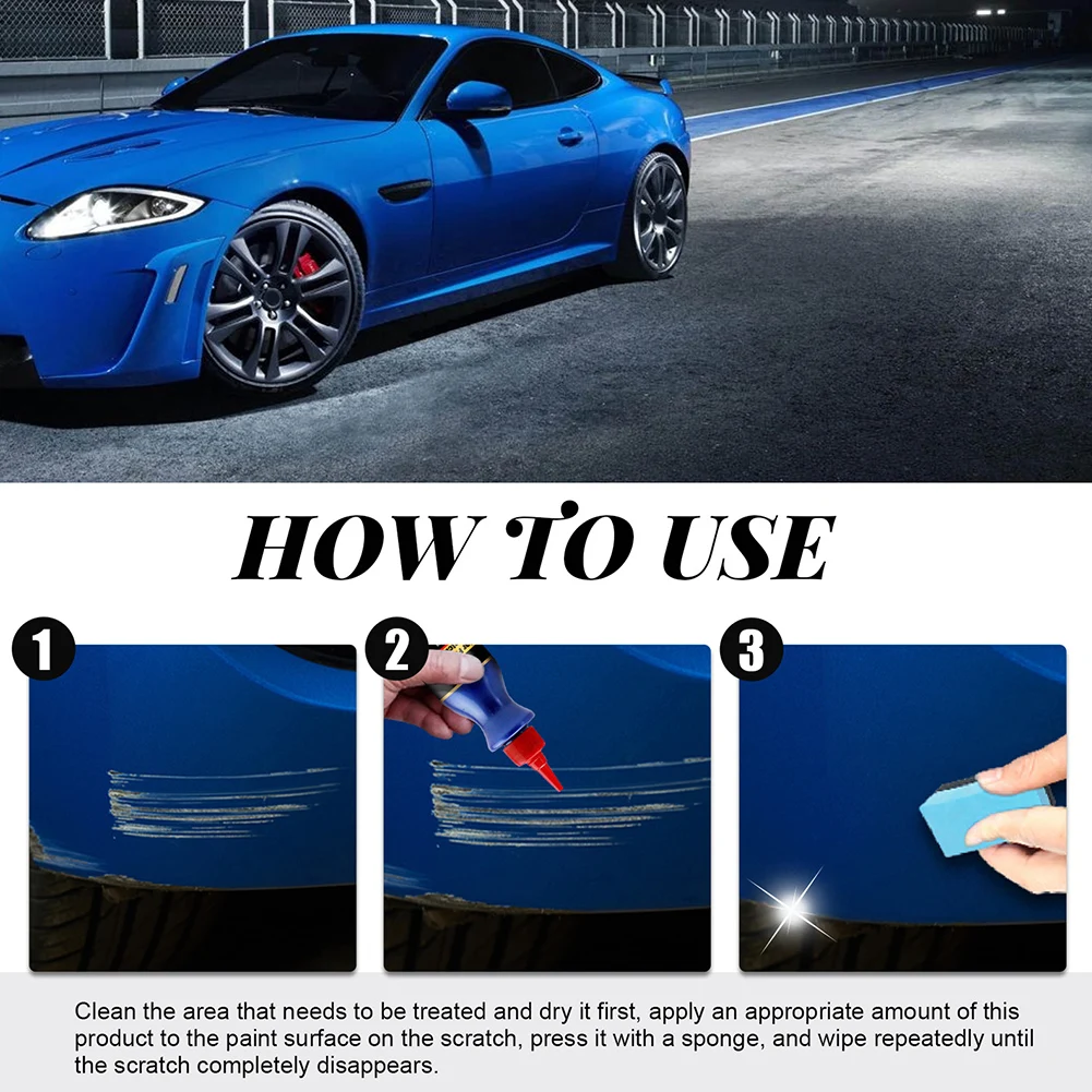 100ML Car Paint Care Scratch Repair Agent to Remove Car Paint Scratch Repair Protection Scratch Stain Decontamination Polishing