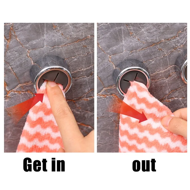 Self Adhesive Towel Plug Holder Wall Mounted Bathroom Towel Hooks Storage Rack Waterproof Kitchen Rag Dish Cloth Organizer Hooks