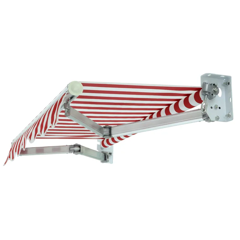 Competitive Rate Aluminum Alloy Sun Shade Manual Retractable Awning Wall Fixed Extendable Folding Arm Sunshade for Balcony