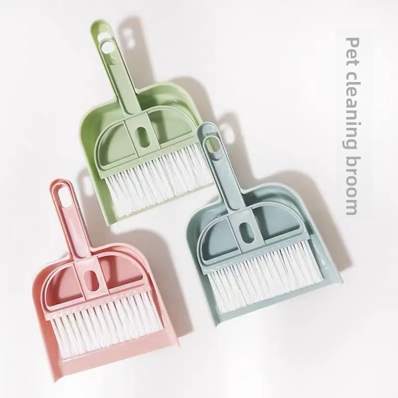 Semicircle Keyboard Cleaning Brush Mini Broom and Dustpan Set Desk Small Household Dust Brush Computer  Office Supplies
