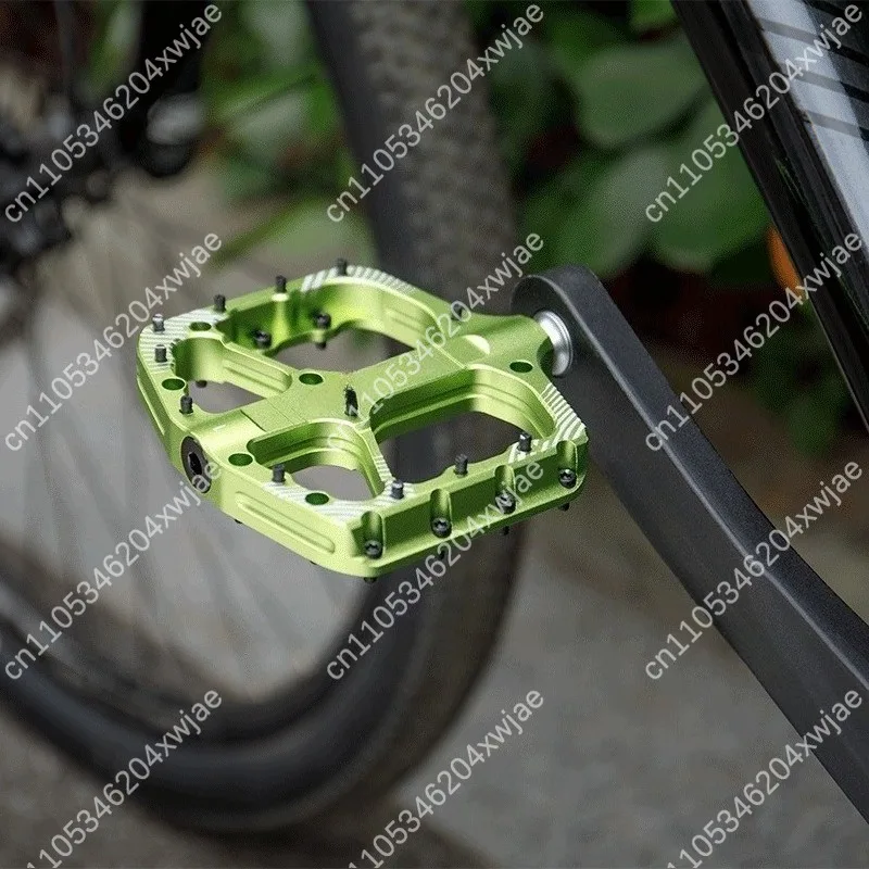 Mountain Bike Aluminum Anti Slip Bearing Pedals, Wear Resistant Bicycle Foot Pedals For Daily Outdoor Cycling Equipment