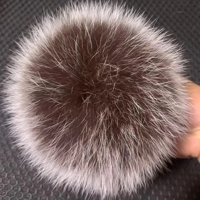 Big Size DIY Real Fox Fur Pompoms Raccoon Fur Pom Poms Balls Natural Fur Pompon For Hats Bags Shoes Scarves Accessories, image 21