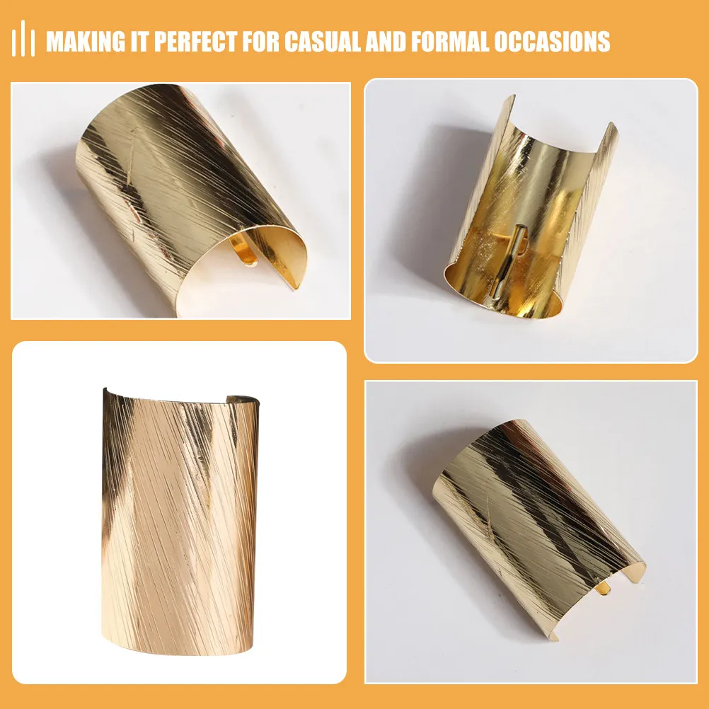 Premium Metal Hair Clip Ponytail Cuff Design Easy-Use Decorative Hair Accessory for Formal Casual Events Wedding Party Photo