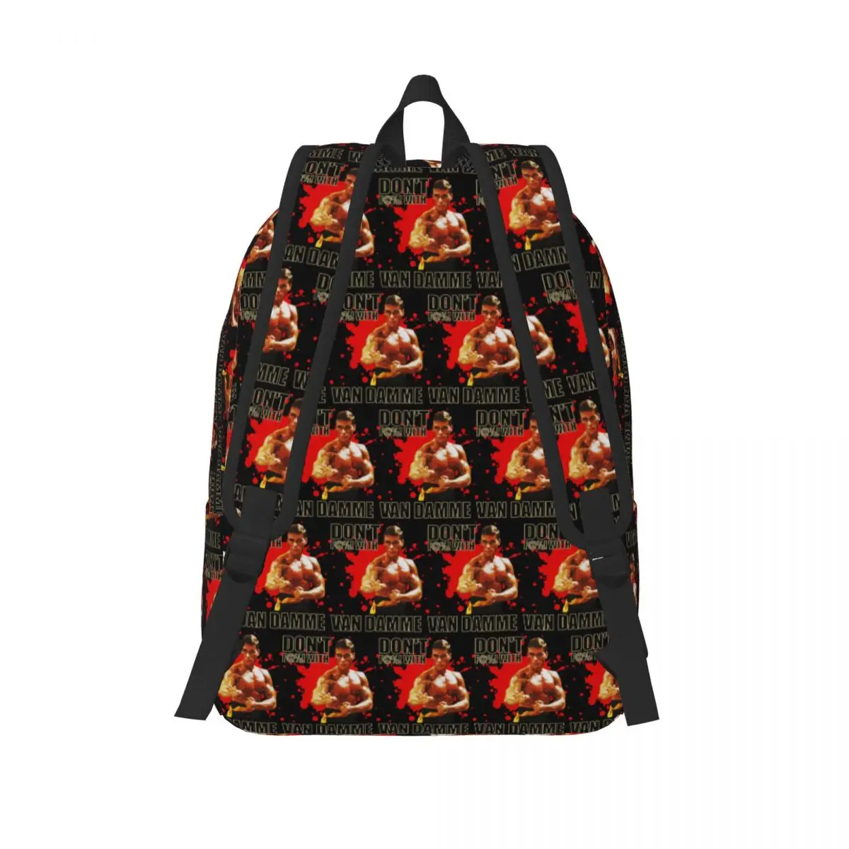 Don'T F With Jean Claude Van Damme Student Backpack School Bag Hiking Travel Daypack Boys Girls Fashion Bookbag Shoulder Bags