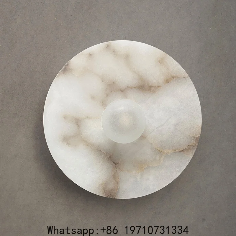 

Marble Wall Sconce, Living Room Sofa Background Wall Light, Bedroom Headboard Wall Lamp, Nordic Stairway Hallway Corridor Light