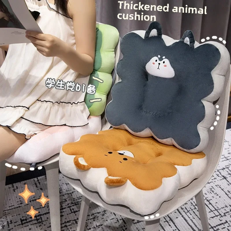 

Fashionable, soft and thick cartoon student seat cushion, cute square shape, office, sedentary, student bench, thick hip cushion