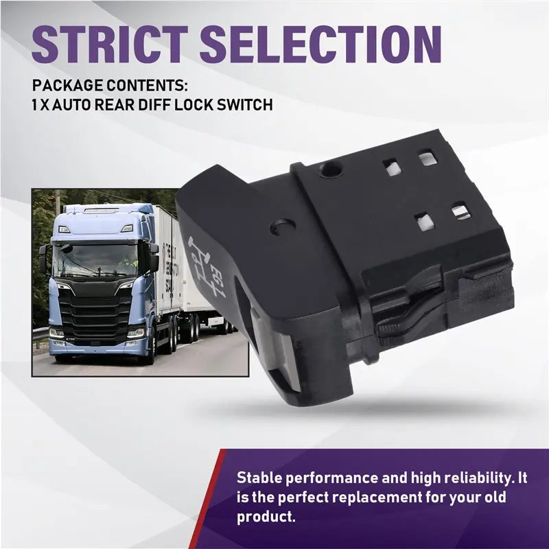 1871840 Car Part For Scania P G R T Series 2004 2005 2006 2007 2018 Rear Diff Lock Switch Single Auto Button