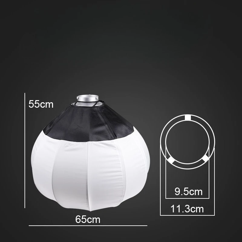 65Cm soft light ball photography, live ball lampshade photography aluminum