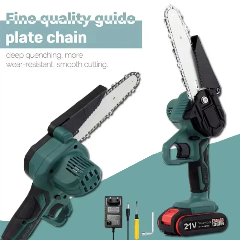 6 Inch Chain Saw Cordless Electric Saw for Makita 21V Battery Handheld Garden Logging Chainsaw Wood Cutting Power Tool