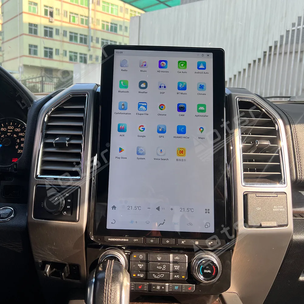 

16,8 дюйма Android 14 для Ford F150 2015-2020 Qualcomm чип навигации Apple Carplay автомобильный радиоприемник DSP BT мультимедийный плеер GPS 4G WIF