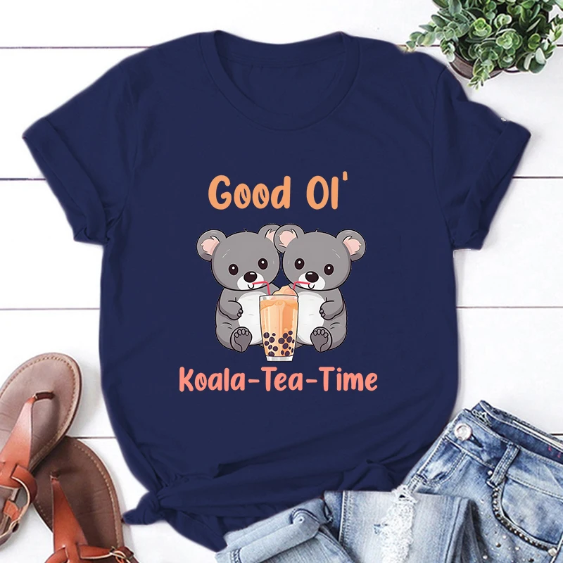 

Good Oi Koala Tea Time T-Shirt Men Women T Shirt Cosplay Clothes Streetwear Tee Shirt Plus Size Tops