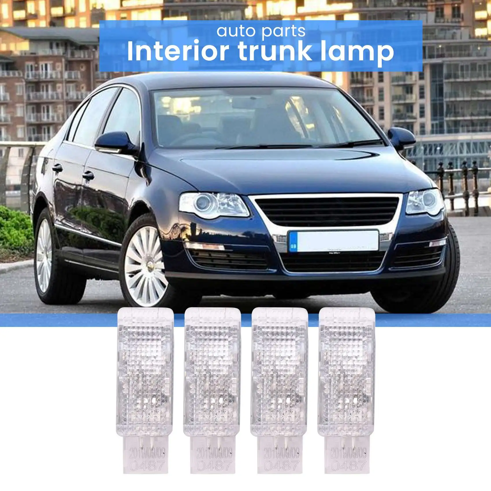 4 Stück Auto Innenraum Halogen Fußraum Licht Handschuh fach Kofferraum Lampe für Passat B6 Jetta Golf 6 mk6 mk7 Tiguan 7 l0947415 3td