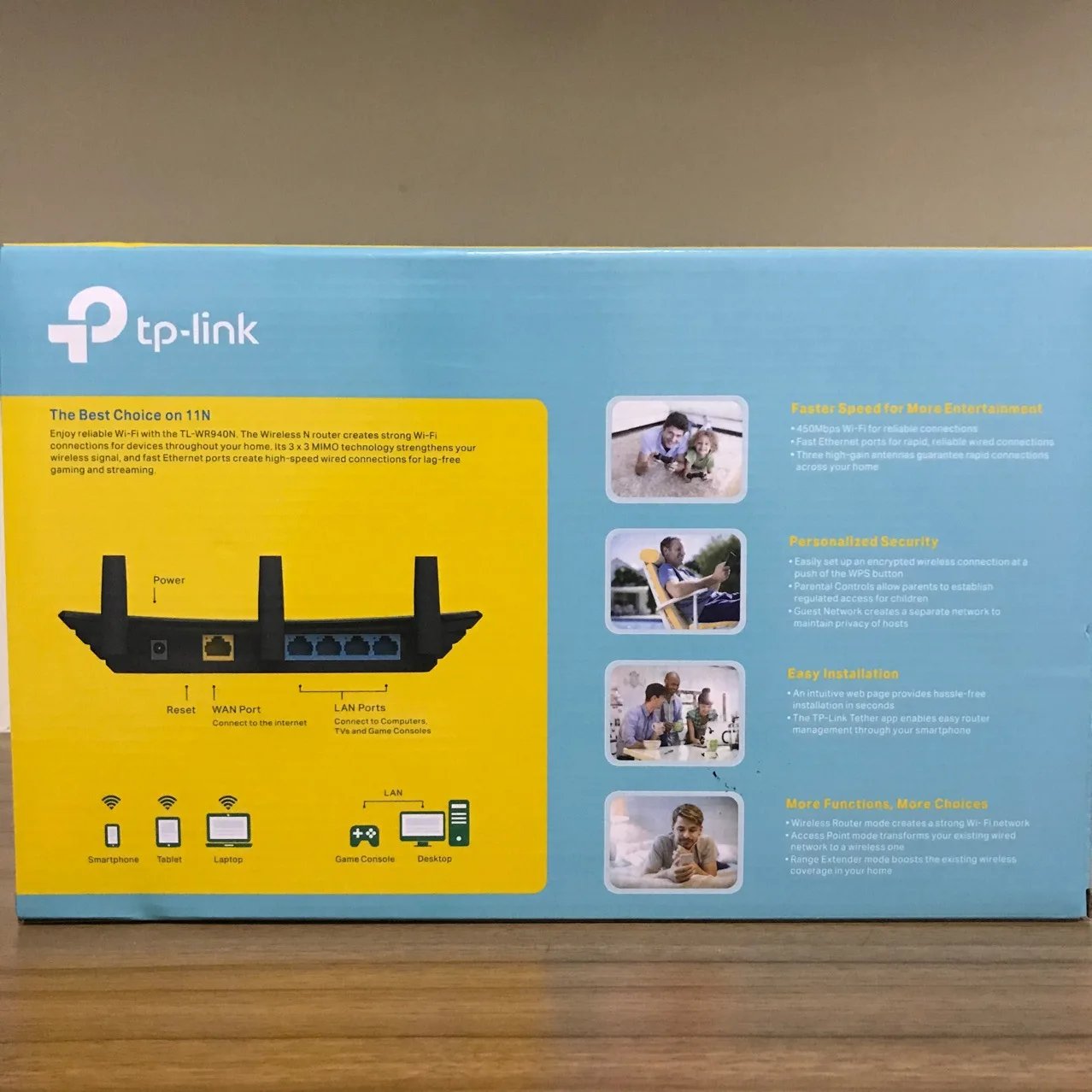 Tplink-Wi-Fiワイヤレスルーター,ホームリピーター,300m,450mネットワーク