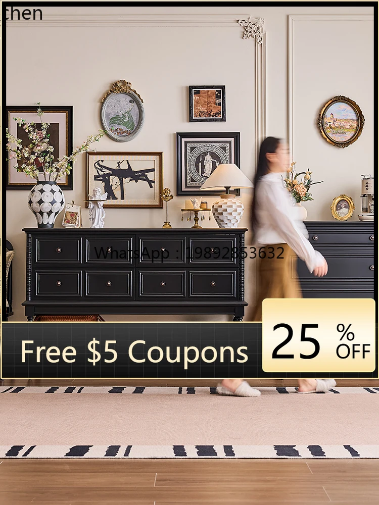 

W1 retro bucket cabinet, living room wall storage, medieval entrance side cabinet, partition side cabinet