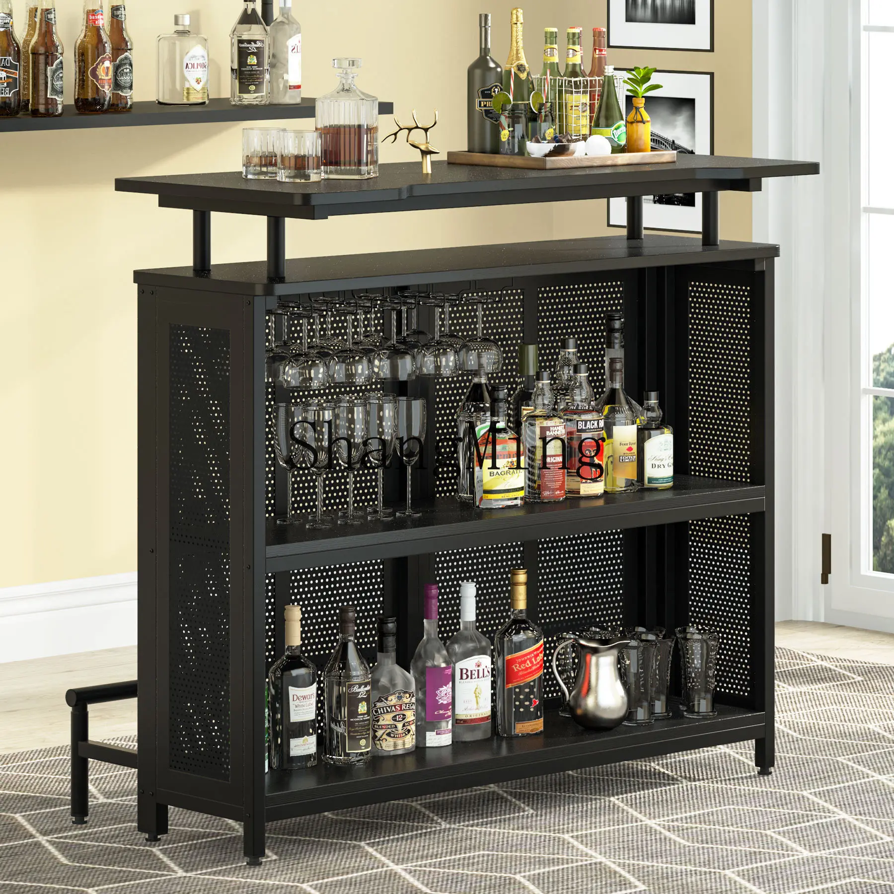 

SM Bar Table Industrial Wind Wall Long Small Table Commercial Bar High Table Wine Cabinet Multifunctional