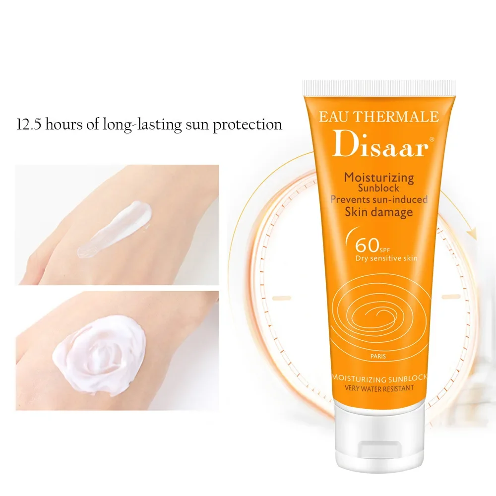 Moisturizing Sunblock Prevents Sun-induced Skin Damage Spf 60 PA++ Dry Sensitive Skin Facial Body Sunscreen Whitening Cream