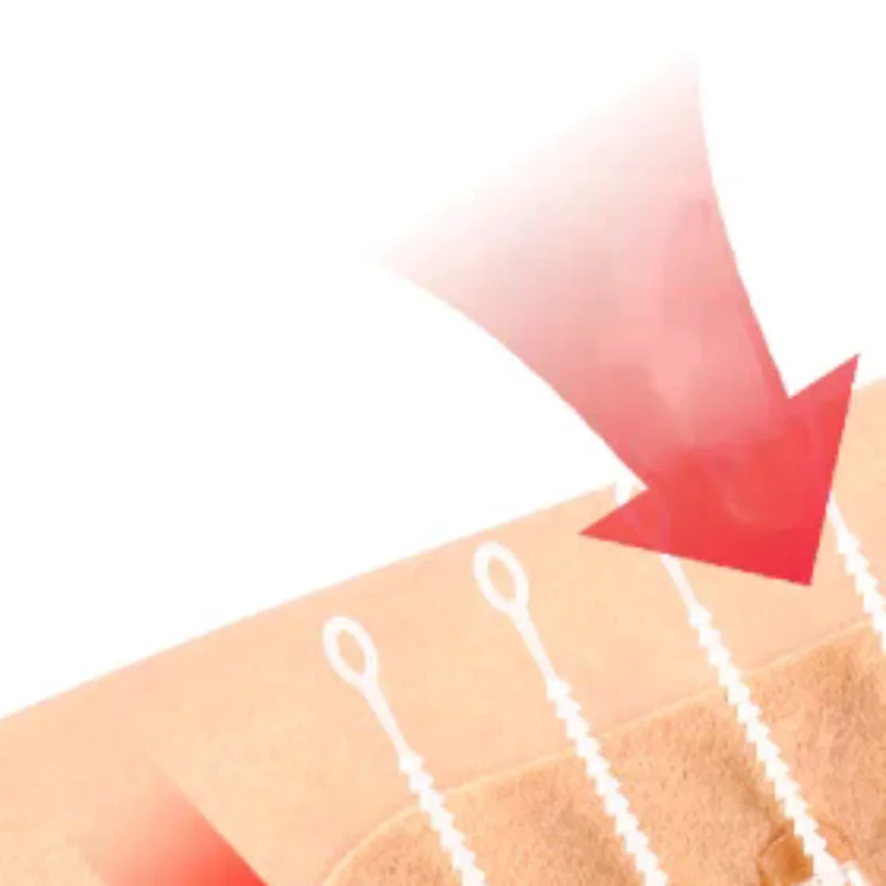 

Zipper Tie Wound Closure Patch Portable Quick Clot Wound Hemostatic Patch Wound Fast Without Suture Zipper Outdoor Band-Aid