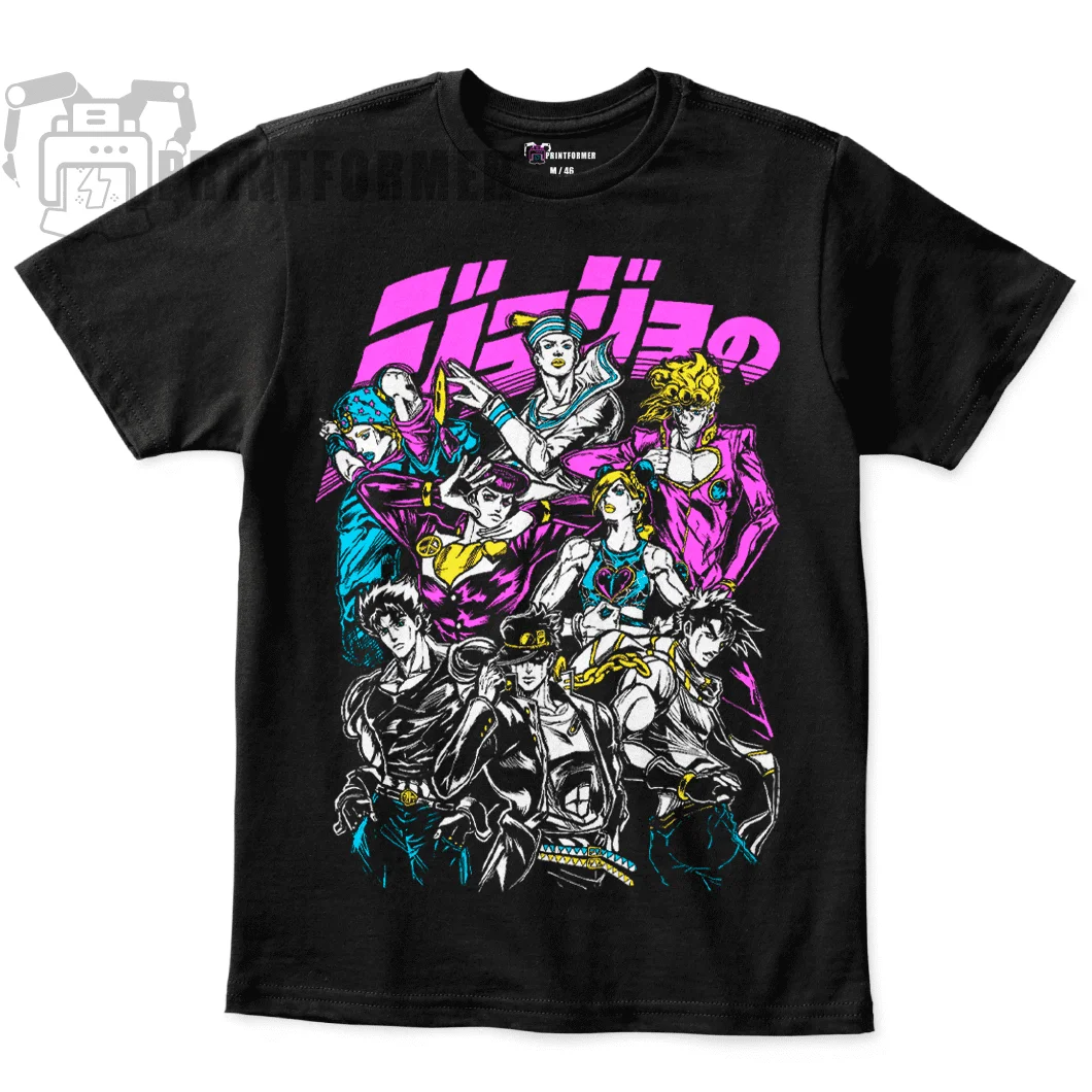 Unisex T-shirt JoJo`s Srone Ocean Joltaro Jolyne/ JoJo Stone Ocean Jotaro Jolin