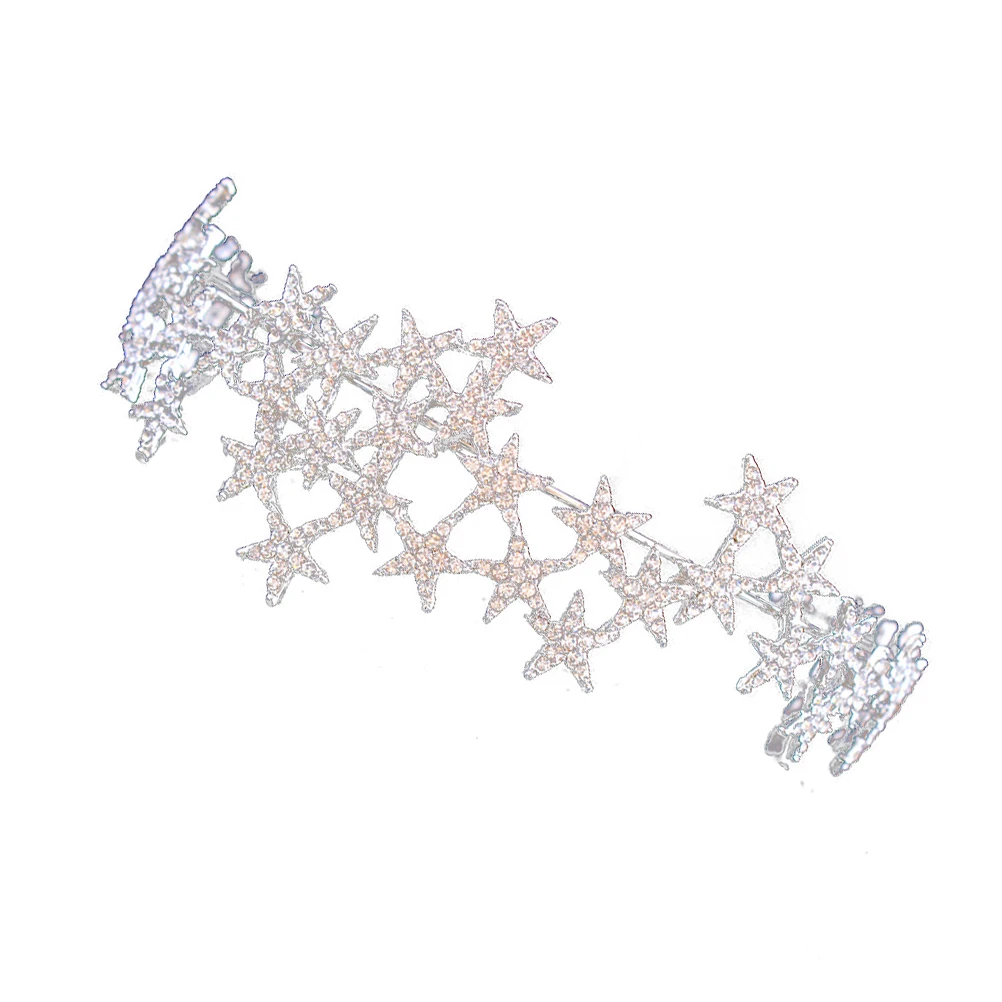 

Crystal Crown Headpiece Women Elegant Bridal Tiara Wedding Engagement Party Hair Accessories Lightweight Durable