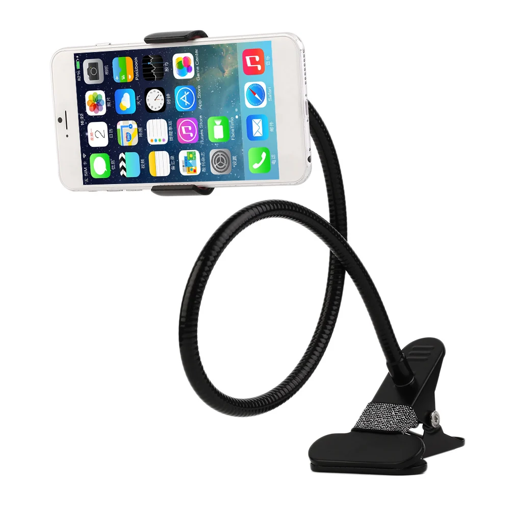 Universal Phone Holder Bed Clip Lazy Flexible Gooseneck Clamp Long Arms Mount for iPhone Android Bed Desk Mobile Phone Holder