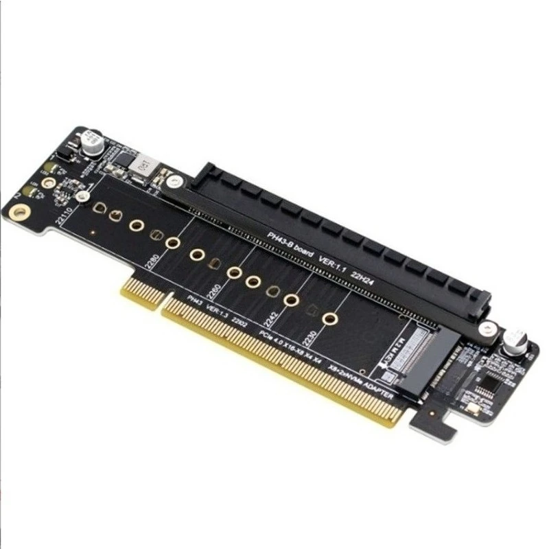 For X16 To X8 + 4 + 4 Split Adapter Expansion Card M.2  * 2 Supports  4.0 Compatible with 3.0