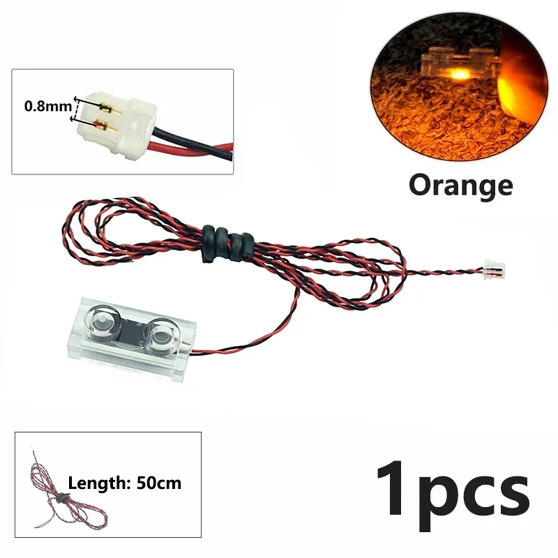 MOC 0,8 mm Pin-LED-Baustein 1x2 1x4 Blinkende Lampe Straßenbeleuchtung Lichtschwert Scheinwerfer Kerzenlampe dünne Bodenlampe Bausteine – Detail 15