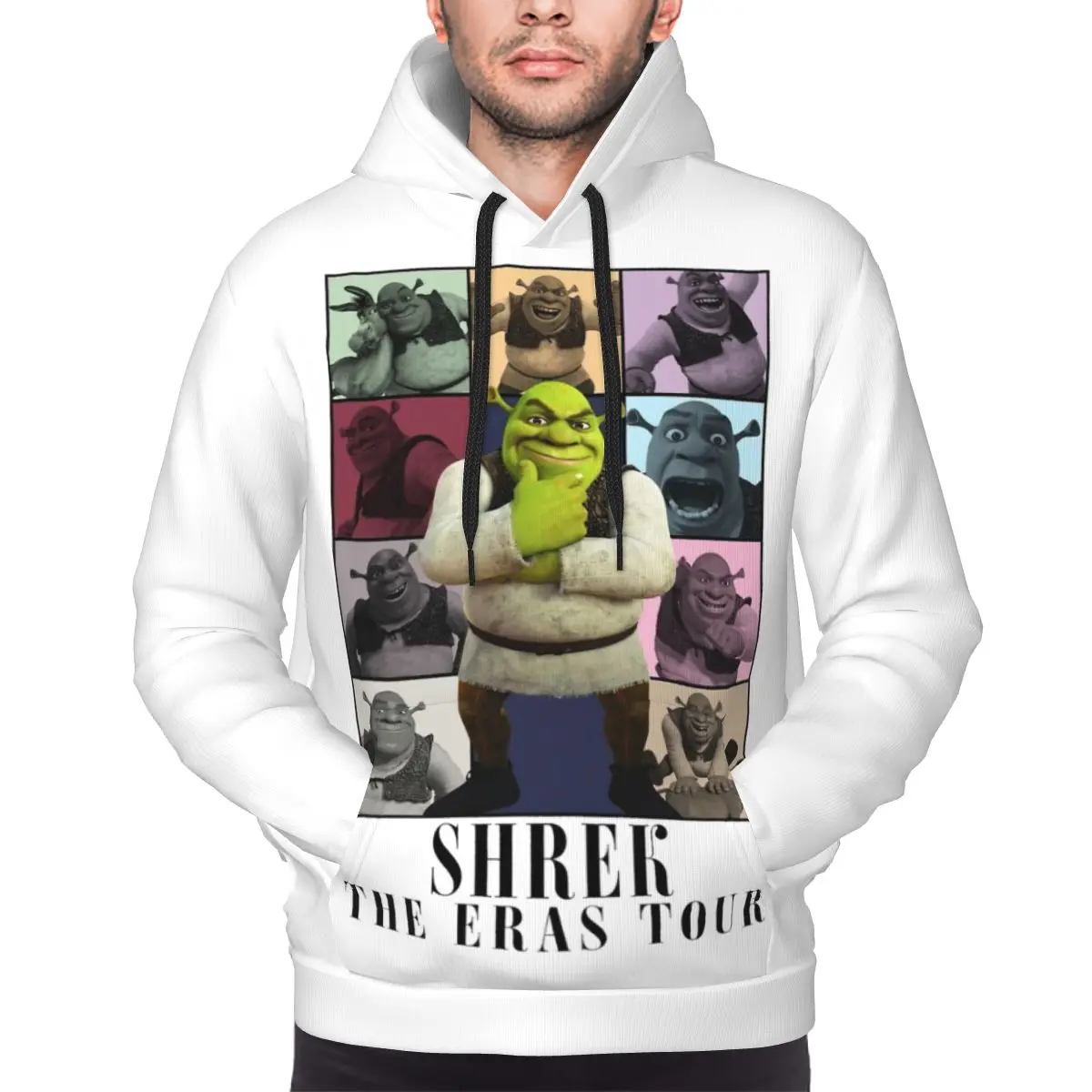 Shreks The Eras Tour Funny Hoodie For Men Women Sweatshirt Graphic Kanga Pocket Hoodies Y2k Hoodie Pullover Long Sleeve Shirts