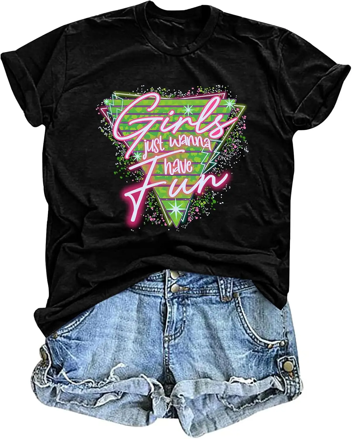 80s Shirts for Women Retro 1980s Party Tees 80s' Disco Music Gifts T-Shirts Tops