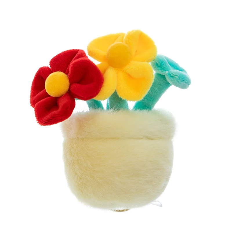 Plush Succulent Tulip Toy Cute Stuffed Plant Hanging Ornament for Kids Birthday Xmas Gift Soft Dolls for Children Girls