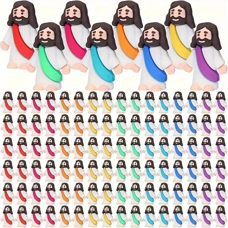 Juguetes de Jesús de Pascua, Mini figuritas de Jesús de Pascua, recuerdos de fiesta multifuncionales decorativos, artesanía escolar de domingo, especificaciones múltiples