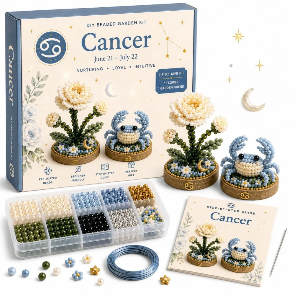Mini Size 3D Bead Kit Colorful Beads Interactive Assembly DIY Bead Craft Kit Hand Embroidery Beadwork Crafts Kit For Teens