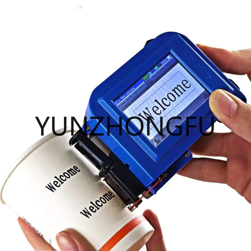 Mini Printer Handheld Inkjet Printer Hand Held Portable Ink Jet Printer for Box Logo Batch Code Printing