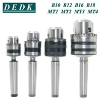 1Set MT1 MT2 MT3 MT4 B10 B12 B16 B18 0.6-6/1-10/1-13/3-16/5-20 Morse tapper shank Drill Chuck Arbor Lathe CNC drill machine Wood