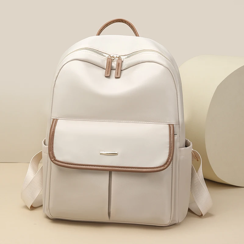 

Women's Large Capacity Nylon Backpack Fashion Casual Tote Bag Lightweight Travel Shoulder Bag Classics Durable School Office Bag