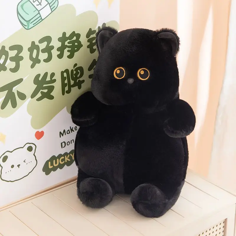 

Black Cat Plush Toy Cute Kitten Doll Cat Doll Plush Toy Birthday Gift For Girls