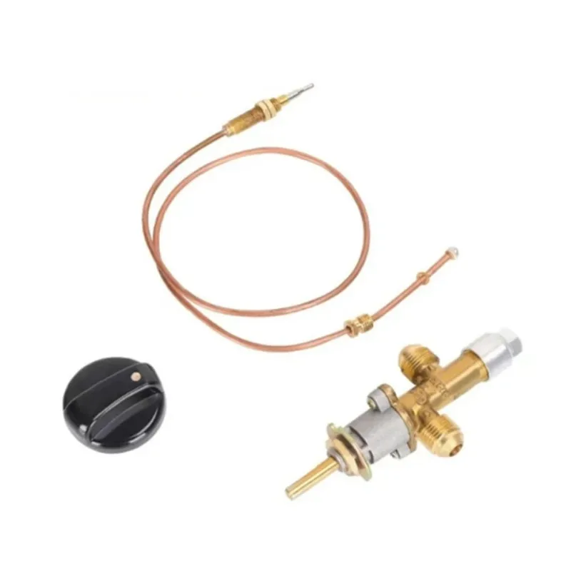 60CM Thermocouple Flameout Protection Safety Valve LPG Stove Boiler Heater Copper Control Valve Replacement Parts