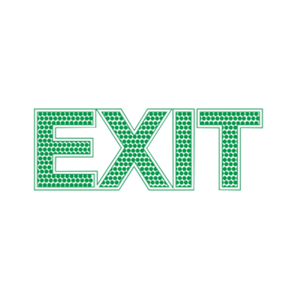 Safety Sign Wall Sticker 6.5 X 19Cm Luminous Emergency Decal For Office School Retail Exit Sticker Exit Wall Decal Traffic