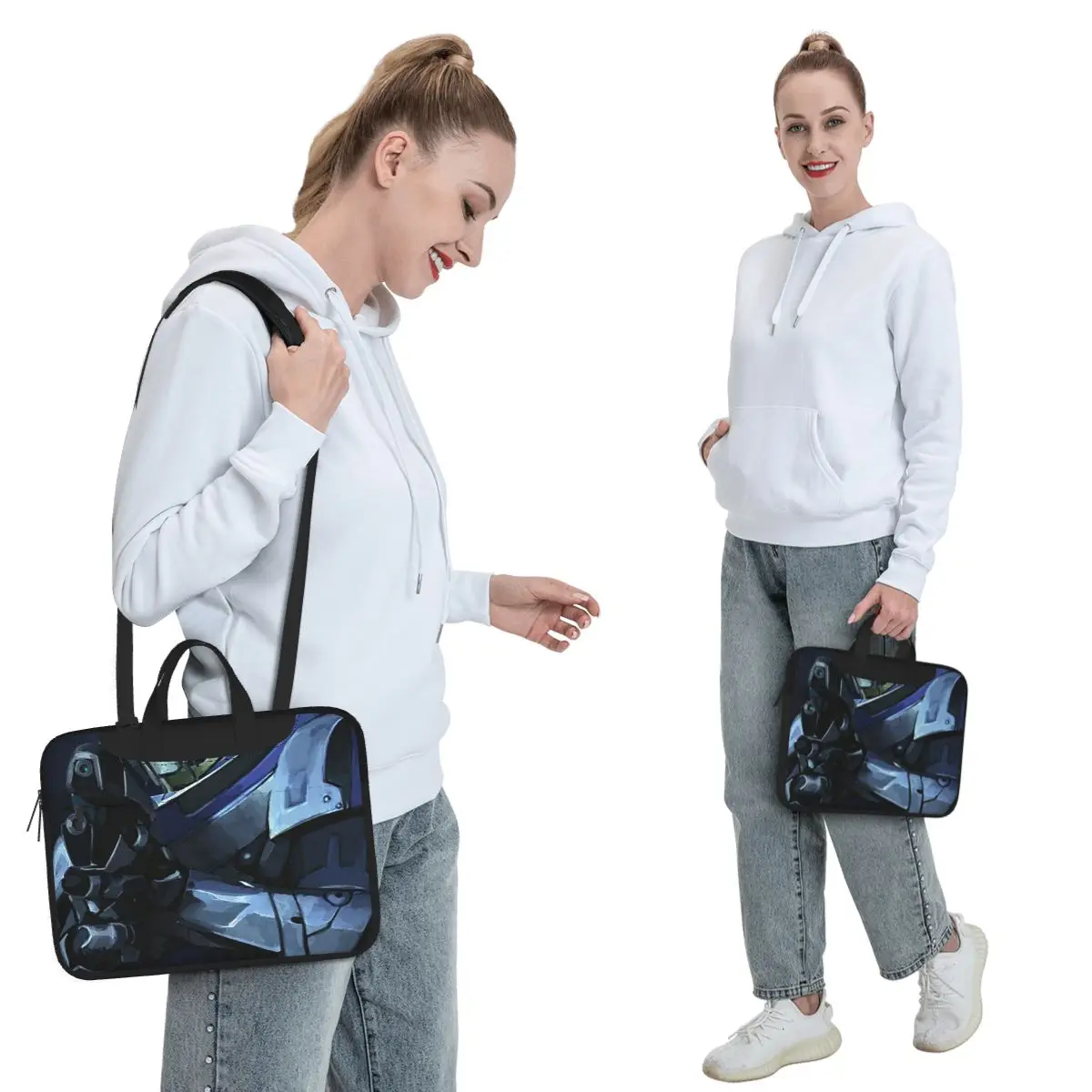 Garrus Vakarian Mass Effect Video Game Video Game Meme Space Crossbody Laptop Bag Case 13 14 15.6 Inch Macbook Pro Lenovo