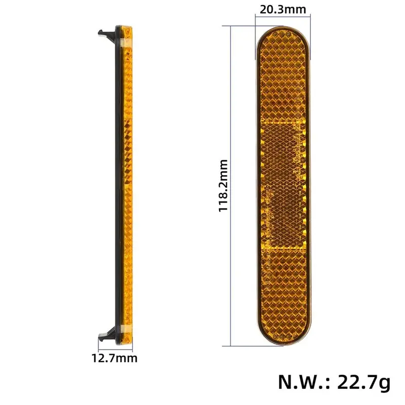 A74K Rear Side Cover with Reflectors for Mi 6 Scooter Mijia 6 Electric Scooter Reflective Decorative Replacement Parts