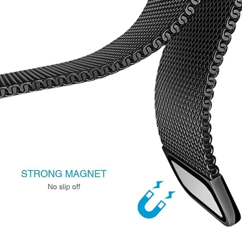 Cinturini in maglia ad anello milanese per Galaxy Watch 3 4 5 Band 16mm 18mm 20mm 22mm 4 colori Bracciale cinturino da polso con chiusura magnetica