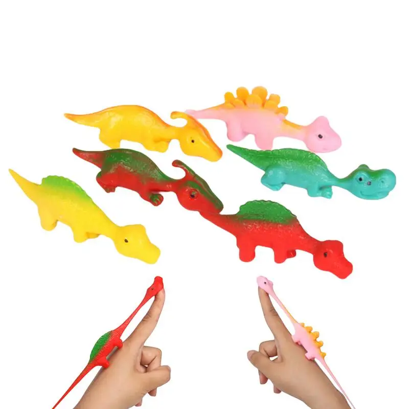 

1Pc Dinosaur Finger Catapult Decompressions Toy TPR Turkey Finger Slingshot for Kids Birthday Party Favors Gifts