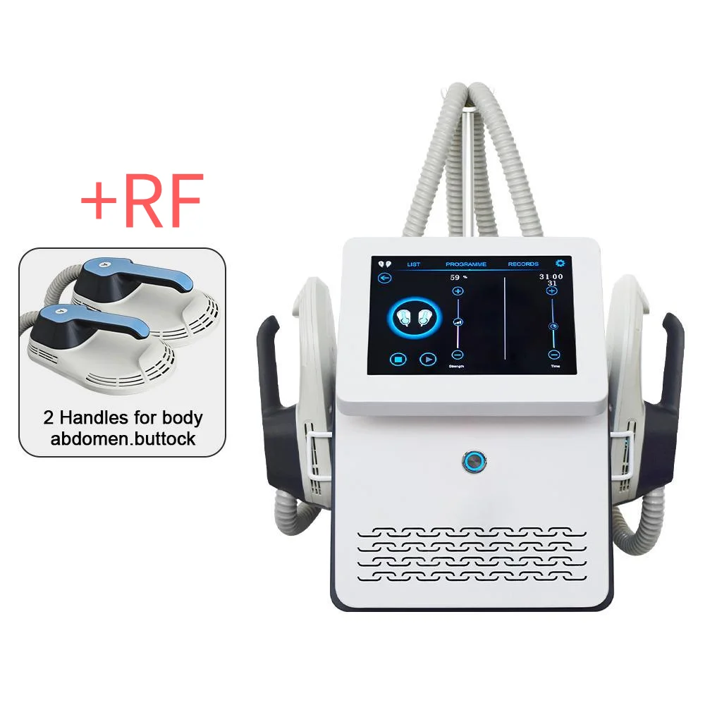 Vendita originale 2 maniglie EMS RF corpo dimagrante Emslim costruzione muscolare scolpire RF corpo scolpire macchina per la perdita di peso per il salone di casa